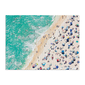 Galison Gray Malin The Seaside puzzle pieces, thick and durable for long-lasting play.