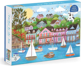 Galison Harbor by The Sea puzzle in 1000 pieces, ideal for mindful evenings.
