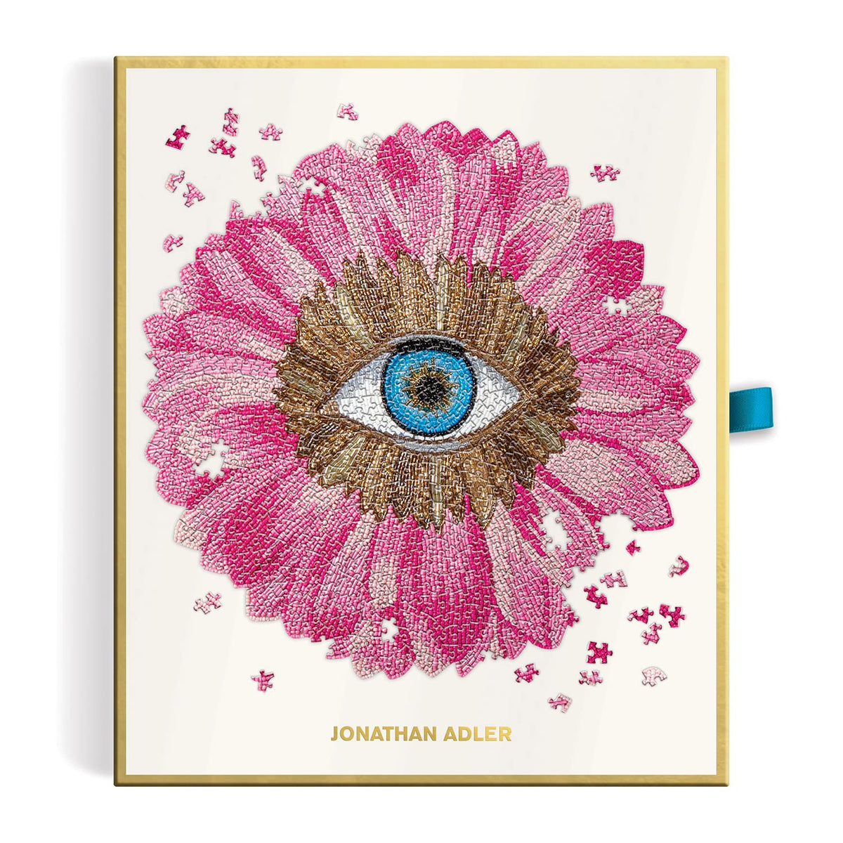 Jonathan Adler Petals puzzle arrives gift-ready in a stylish box.