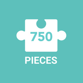 Jonathan Adler Petals puzzle features thick pieces for easier handling.