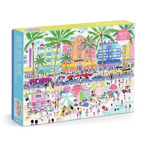 Galison South Beach Miami puzzle sky, ocean, and art deco buildings—perfect for a relaxing session.