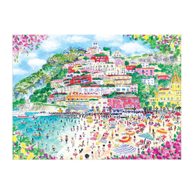 Galison Michael Storrings Positano art detail for mindful time