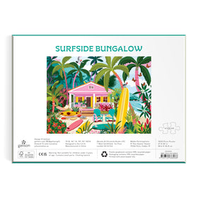 Galison Surfside Bungalow completed artwork ready for display as calming wall art.