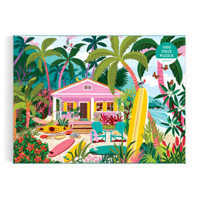 Galison Surfside Bungalow ocean view highlights waves and a tranquil seaside vibe.