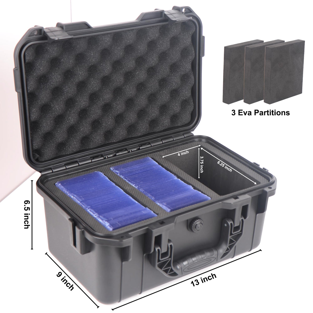GallFould case helps organize sports cards and gaming collectibles.