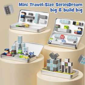Gamcrown Build a City Play session with cars and airplanes in a bustling town.