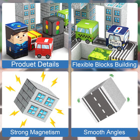 Gamcrown fully-encased magnets design minimizes pinch points and keeps play tidy.