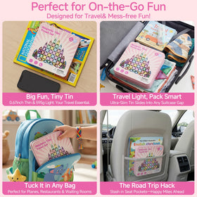Compact Gamcrown tin fits in a mom bag for travel