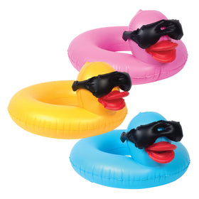 GAME Derby Duck yellow pool float for kids, durable and easy to inflate.