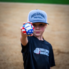 Game Master Swax Stars/Stripes training baseball 2-pack, ideal for shared drills.