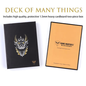 Game Master's Merchant Deck of Many Things packaging in durable box