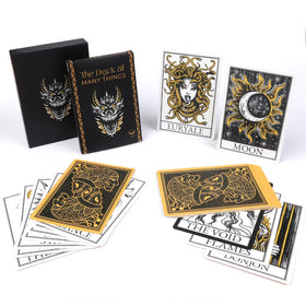 Game Master's Merchant Deck of Many Things card set spread for epic campaigns