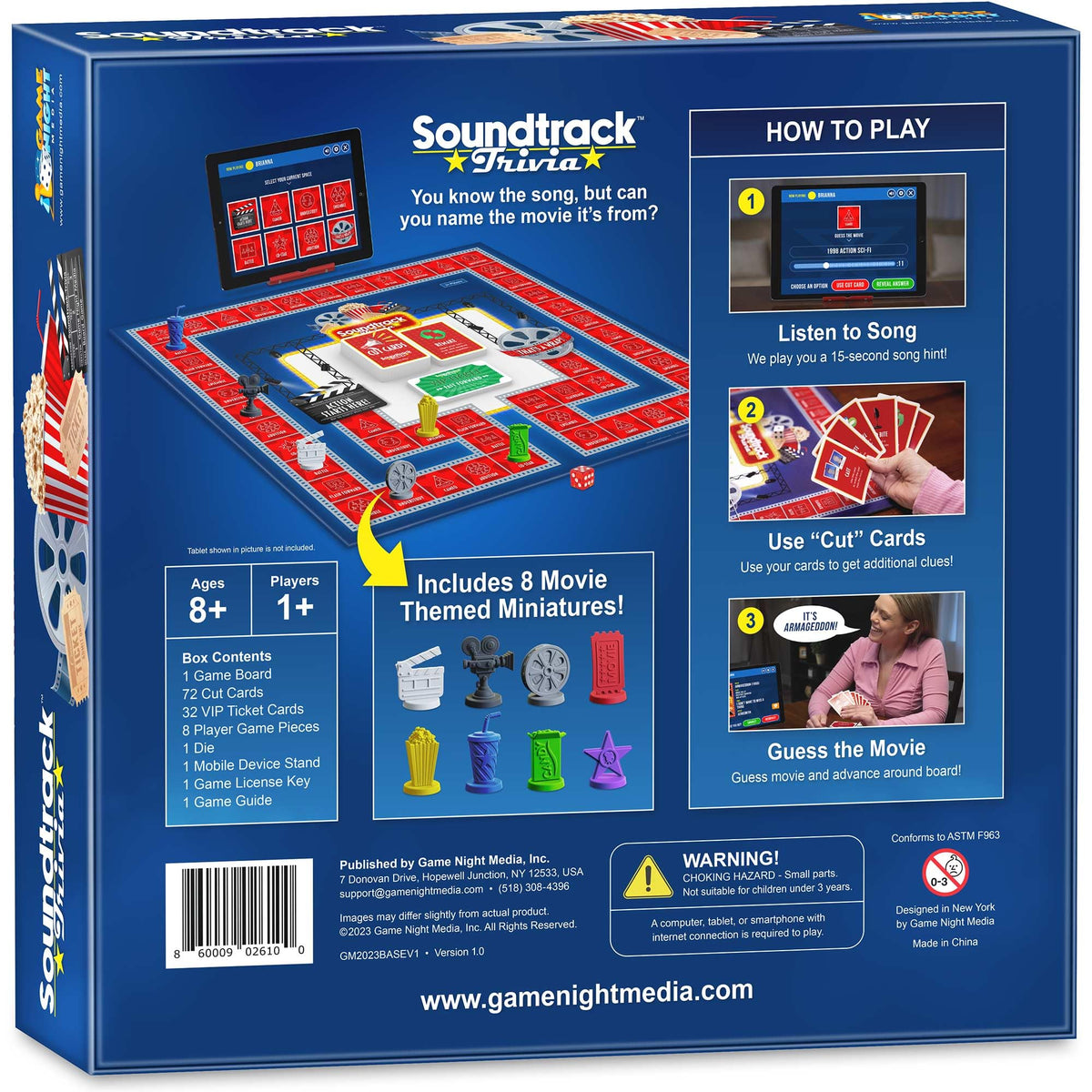 Game Night Media 15-second clip sample highlights iconic film cues for quick rounds.