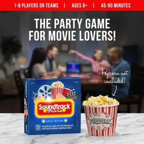 Hand-painted pieces from GAME NIGHT MEDIA Soundtrack Trivia add color to game night