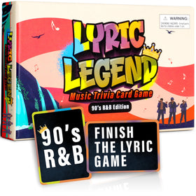 Game That Song Lyric Legend box and cards for engaging game nights.
