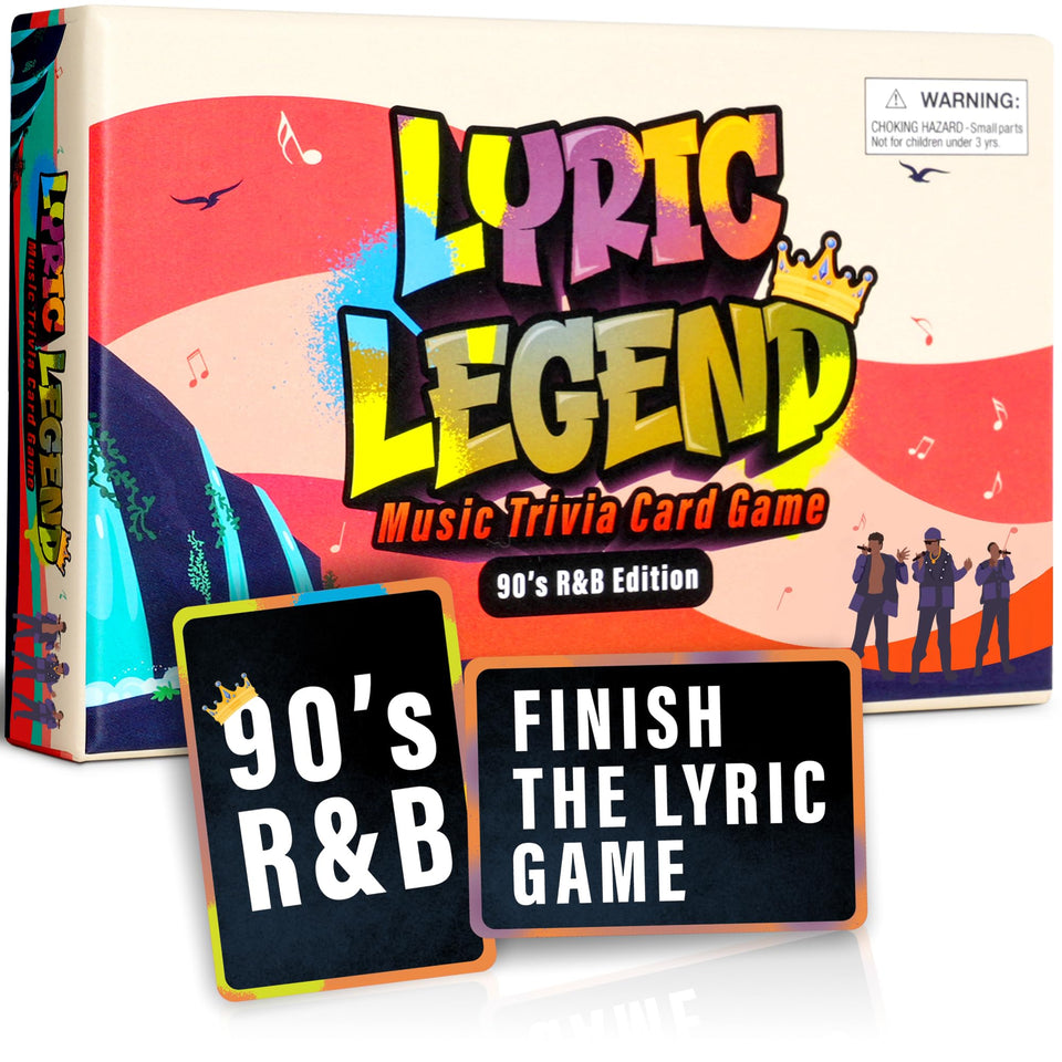 Game That Song Lyric Legend box and cards for engaging game nights.