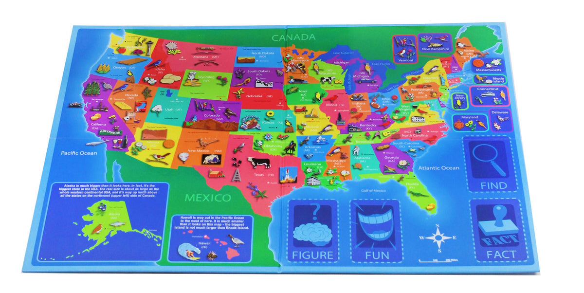 Game Zone Great States map illustrations make learning visually appealing.