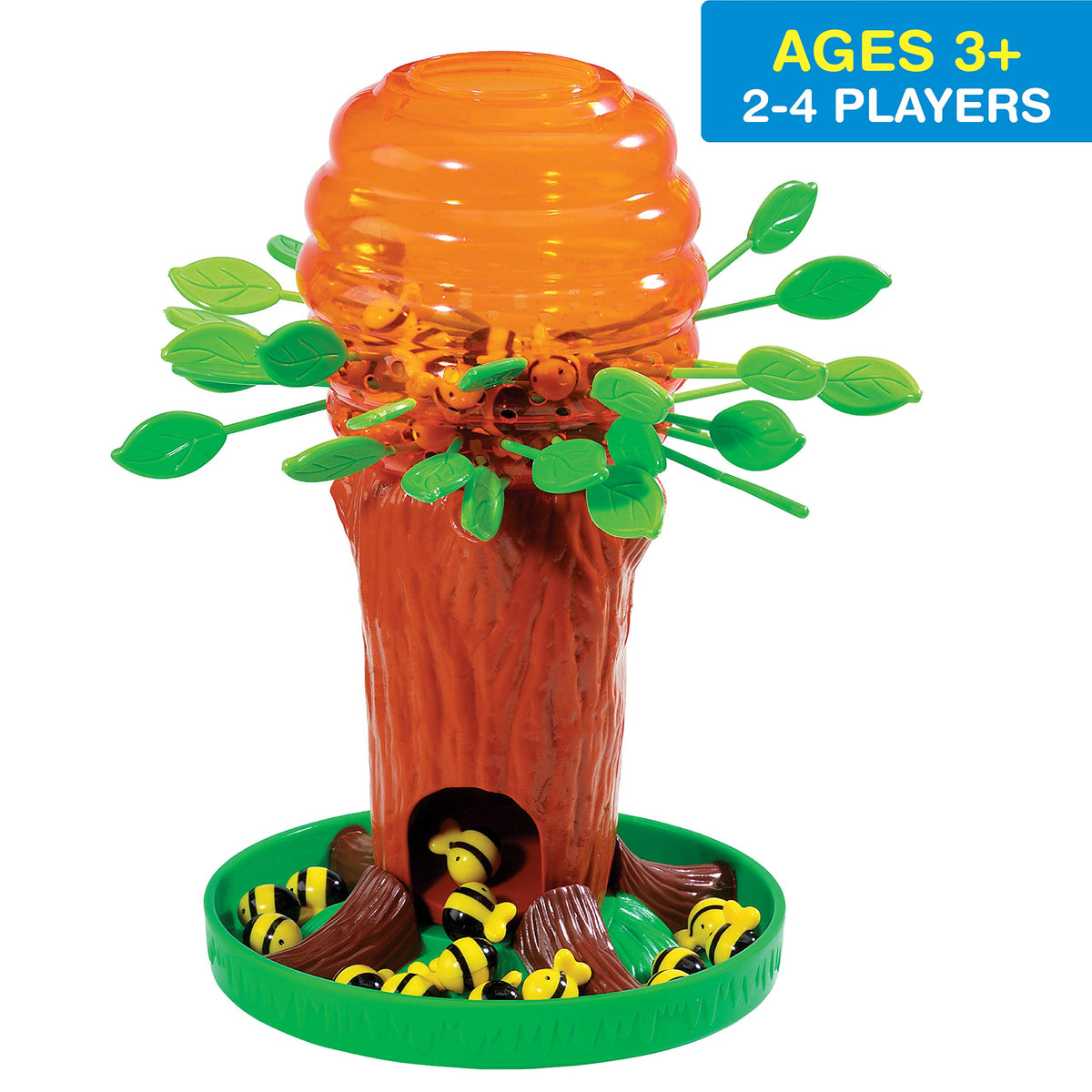 Game Zone Honey Bee Tree wooden tree model with leaves for suspenseful play