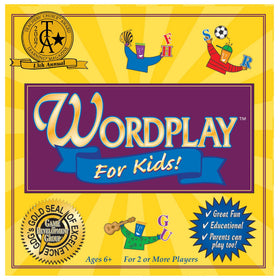Wordplay for Kids award badge image signaling recognized quality and engaging learning