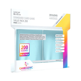 Gamegenic Card Sleeves Clear 200ct pack protecting standard-sized cards.