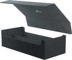 Gamegenic Dungeon Deck Box 1100+ Black front view shows spacious storage for card collections