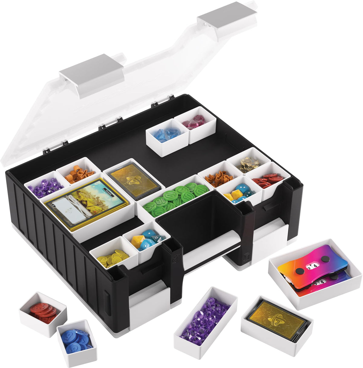 Gamegenic Game Castle clip closure ensures secure transport and quick access.