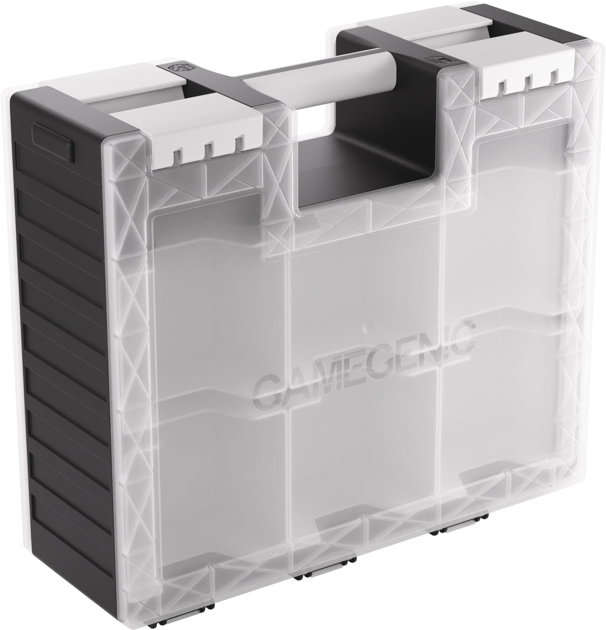 Gamegenic Game Castle double-sided case keeps cards organized for easy access.