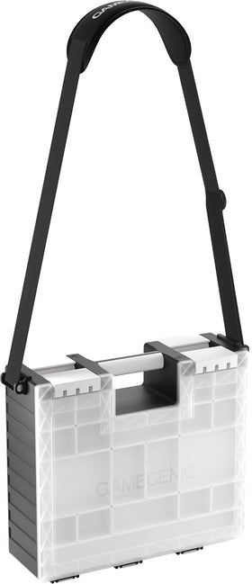 Gamegenic Game Castle open on both sides for easy gameplay setup.