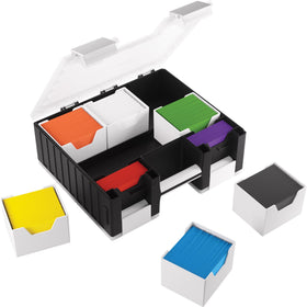 Gamegenic Game Castle tray size variations enable flexible organization for accessories.