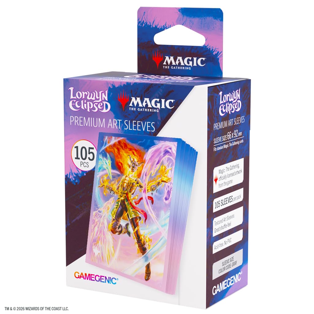 Gamegenic Lorwyn Eclipsed ashling art sleeve front shows vibrant art with clear visibility.
