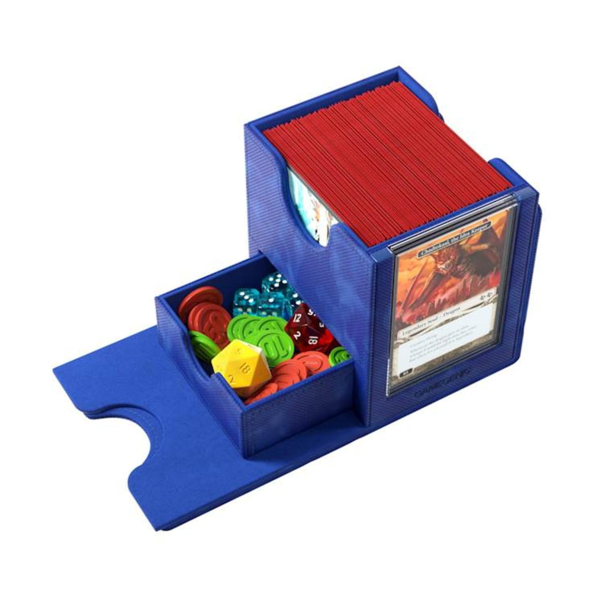 Gamegenic Sidekick Pro 100+ XL integrated token drawer keeps accessories organized and ready
