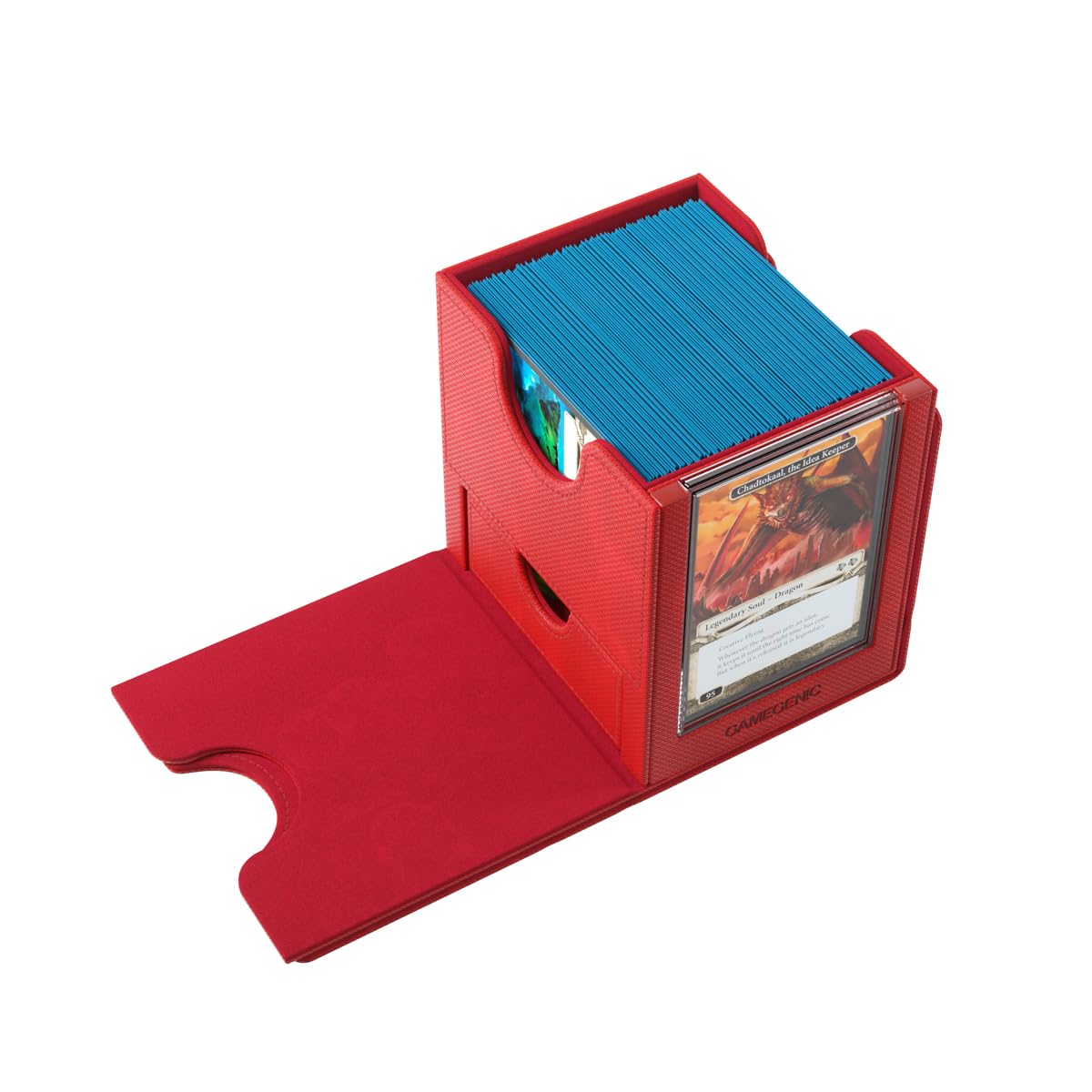 Gamegenic Sidekick Pro 100+ XL convertible cover clips to bottom to save space.
