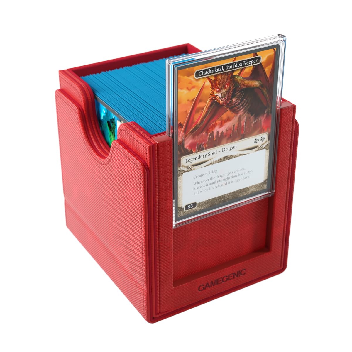 Gamegenic Sidekick Pro 100+ XL built-in drawer stores tokens and accessories securely.