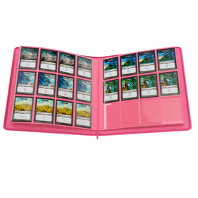 Gamegenic Zip-Up Album 24-Pocket interior open pages with microfiber lining