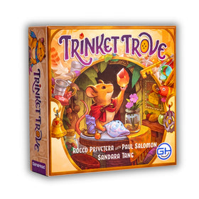 GameHead Trinket Trove box front with cozy art for family game nights