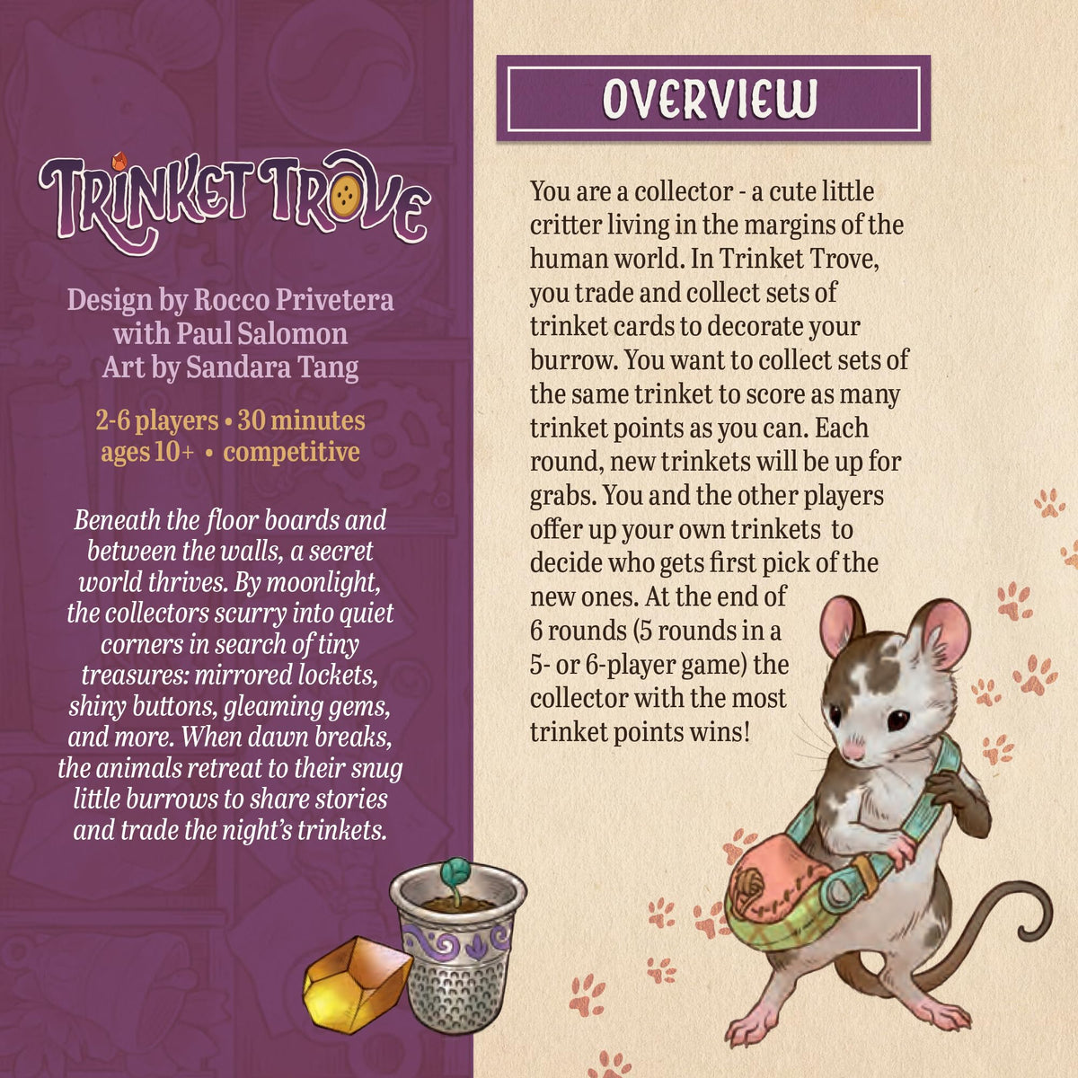 GameHead Trinket Trove treasure pieces gleaming for tactile set building