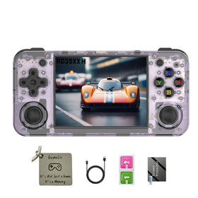 GameLo RG35XX H with dual joysticks for precise retro gaming on the go.