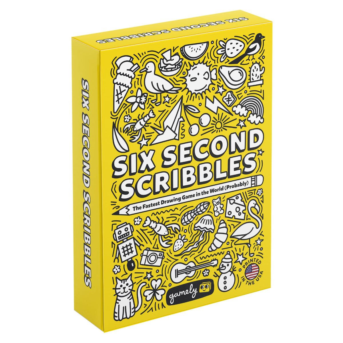 Gamely Six Second Scribbles box front for on-the-go play