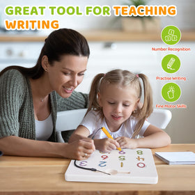 GAMENOTE classroom-ready tracing board for numbers and motor skills