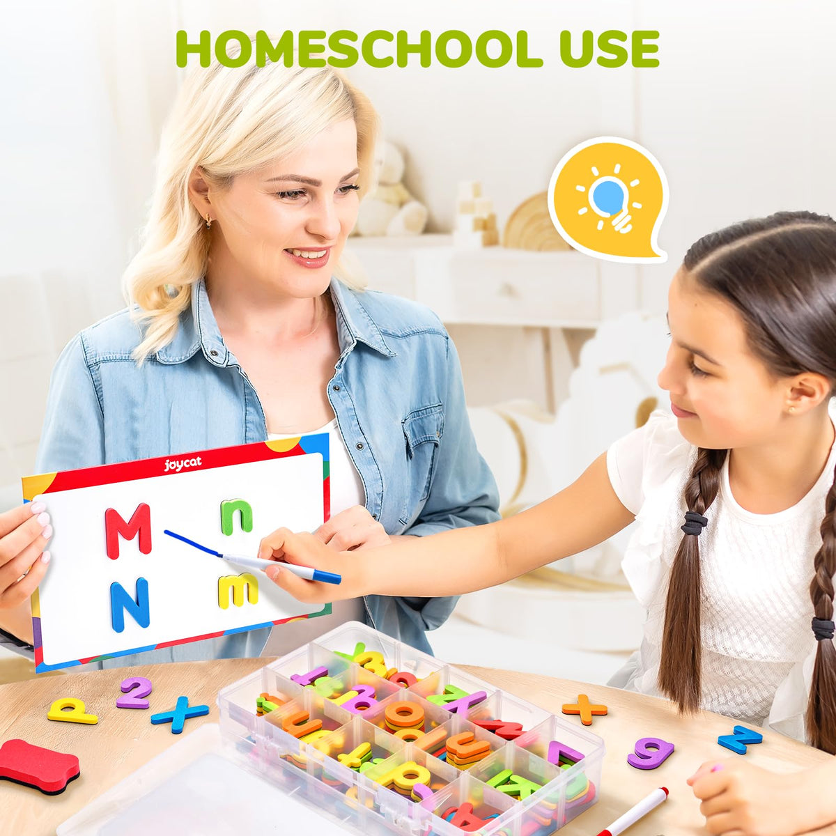 GAMENOTE colorful letters used on fridge or board to support phonics practice