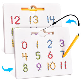 GAMENOTE magnetic number tracing board front view for early numeracy practice