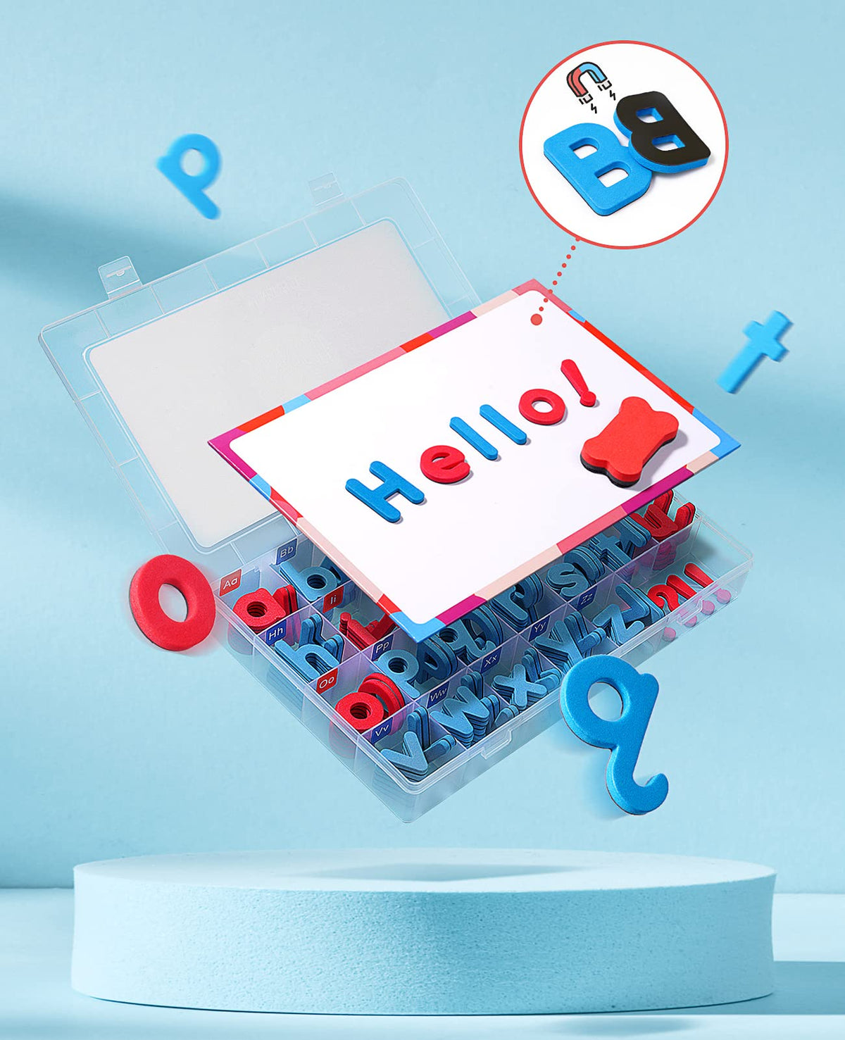 GAMENOTE red vowels and blue consonants highlight pronunciation cues for kids.