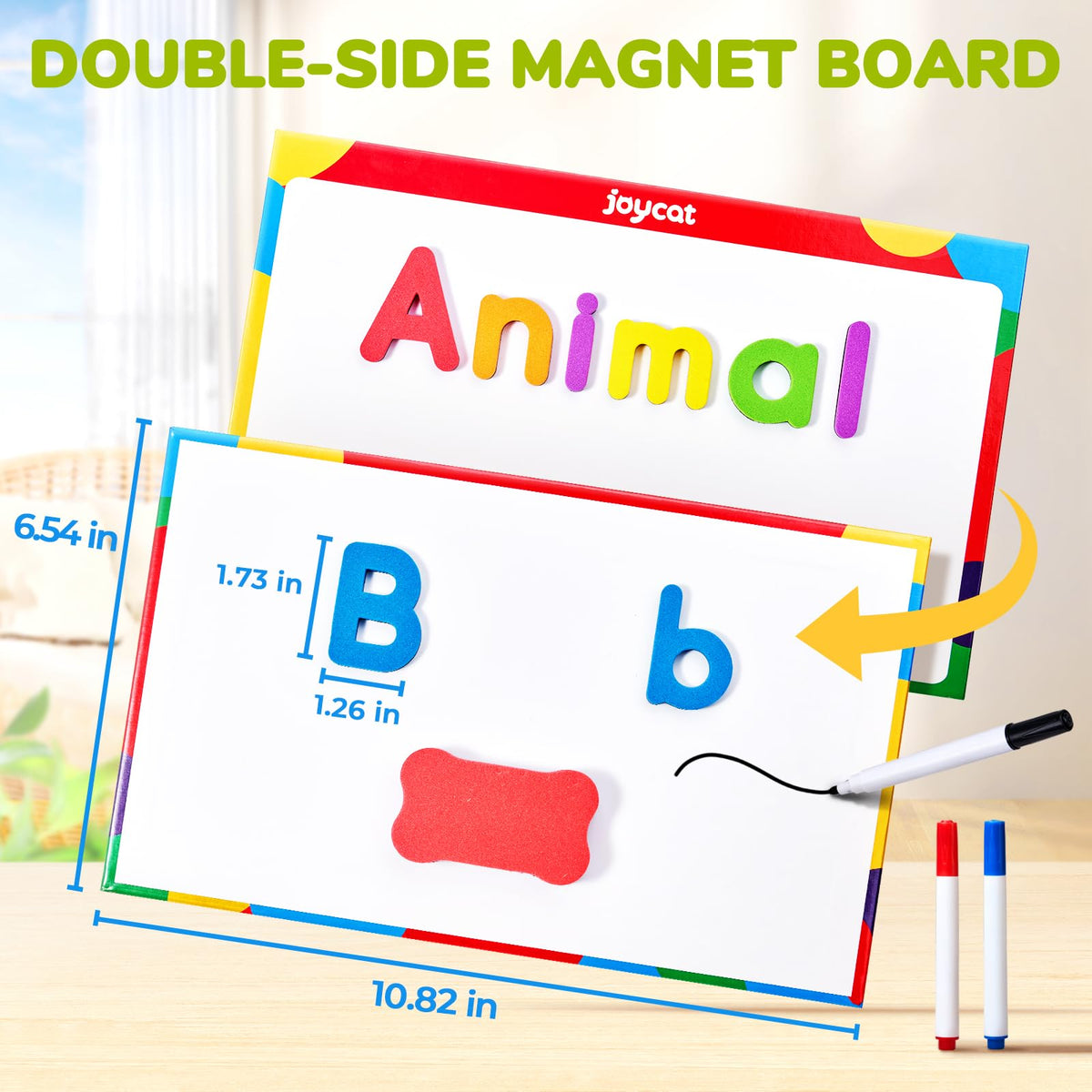 GAMENOTE soft-touch EVA foam letters gentle on little hands during spelling play