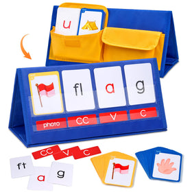 GAMENOTE word-building desktop pocket chart CVCC CCVC words for early reading