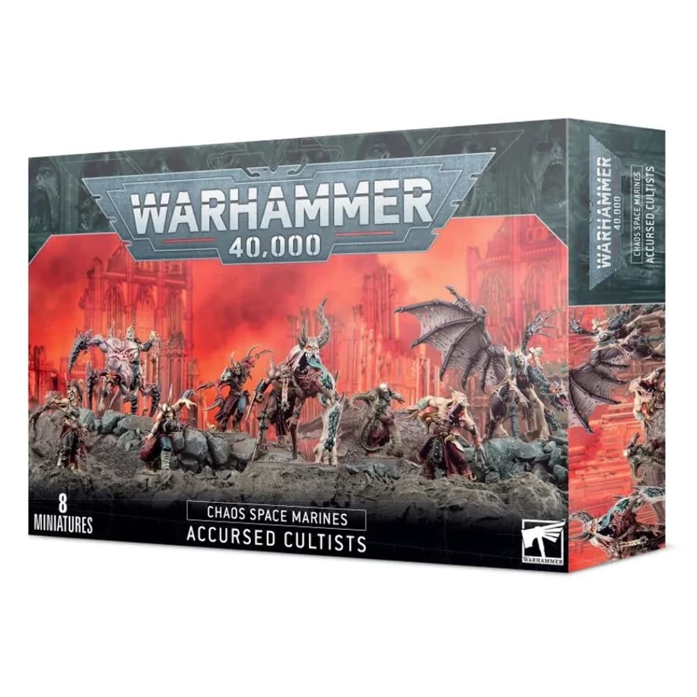Games Workshop Accursed Cultists miniature for Warhammer 40k; ideal for immersive tabletop battles.