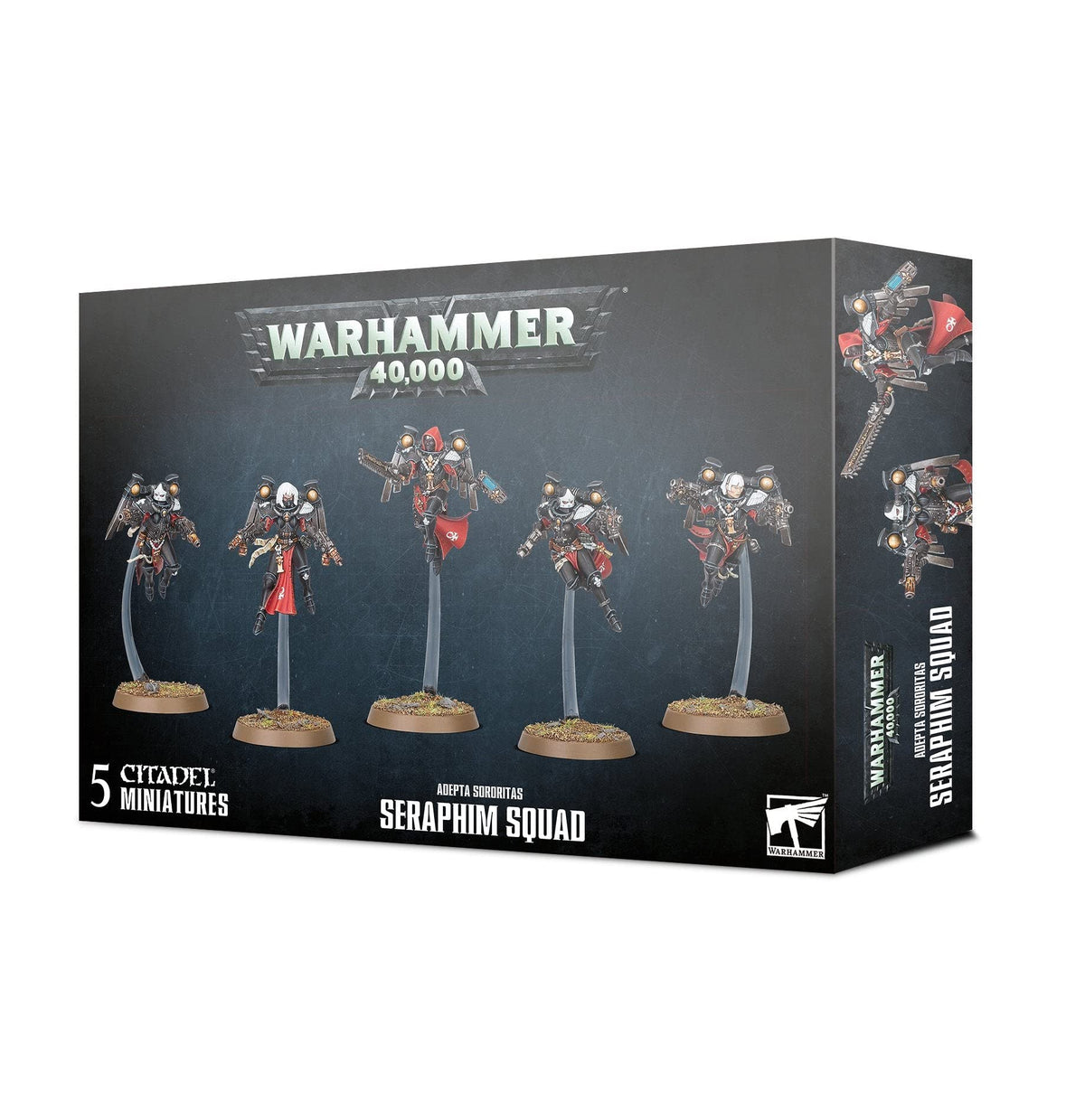 Games Workshop Adepta Sororitas Seraphim squad miniature ideal for painting and tabletop battles