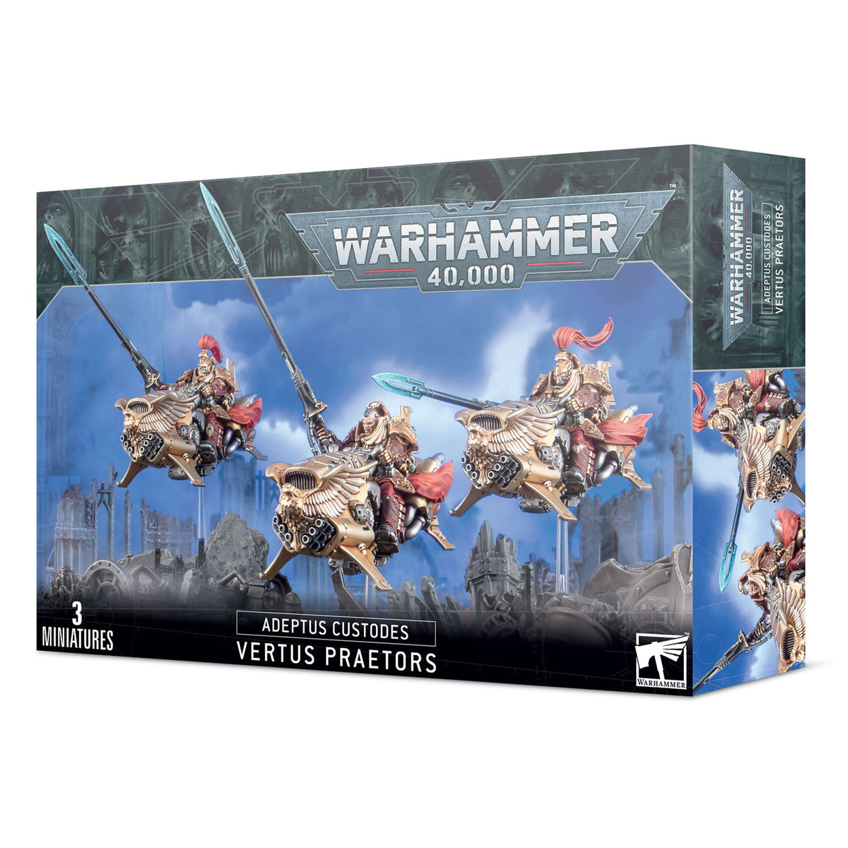 Games Workshop Adeptus Custodes Vertus Praetors miniature, for tabletop battles and display