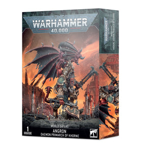 Games Workshop Angron demon primarch figure, full-body pose for action-packed battles.
