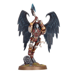 Games Workshop Astorath the Grim axe close-up, showcasing iconic weapon for dynamic melee displays.
