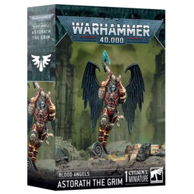 Games Workshop Astorath the Grim model in dramatic battle pose, ideal for tabletop battles.